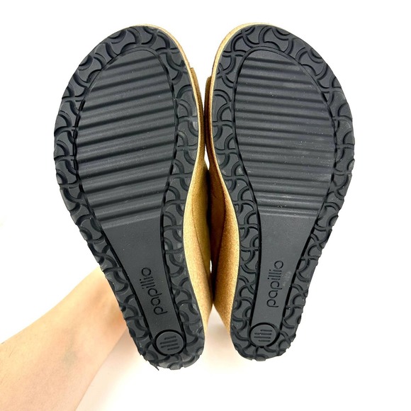 Birkenstock Papillio Namica Suede Leather Slide Wedge Sandal Tea Brown Size 38 - Picture 8 of 11